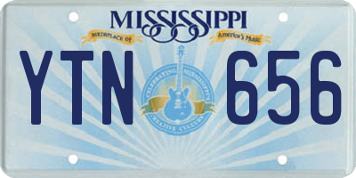 MS license plate YTN656