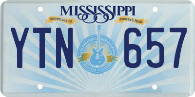MS license plate YTN657