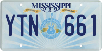 MS license plate YTN661