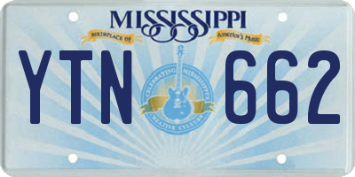 MS license plate YTN662