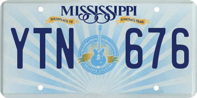 MS license plate YTN676