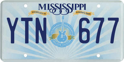 MS license plate YTN677