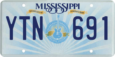 MS license plate YTN691