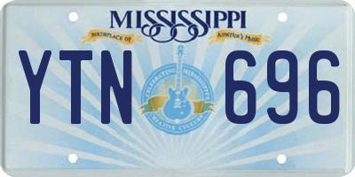 MS license plate YTN696