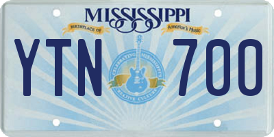 MS license plate YTN700