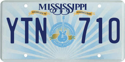 MS license plate YTN710