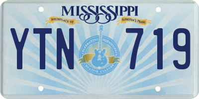 MS license plate YTN719