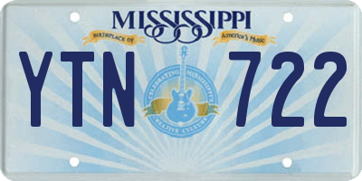 MS license plate YTN722