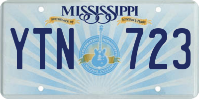 MS license plate YTN723