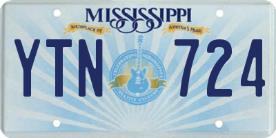 MS license plate YTN724