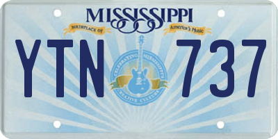 MS license plate YTN737