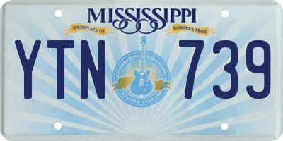 MS license plate YTN739