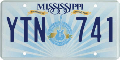 MS license plate YTN741