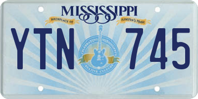 MS license plate YTN745