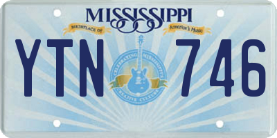 MS license plate YTN746