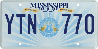 MS license plate YTN770