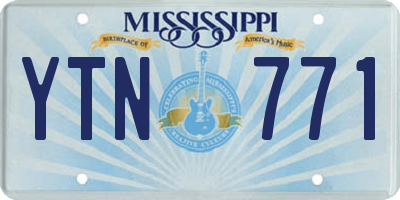 MS license plate YTN771