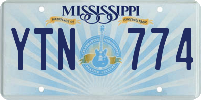 MS license plate YTN774