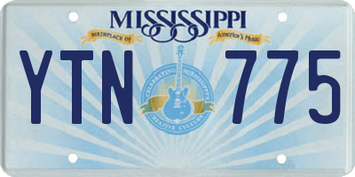 MS license plate YTN775