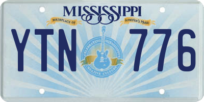 MS license plate YTN776