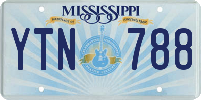 MS license plate YTN788