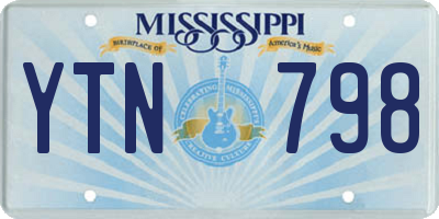 MS license plate YTN798