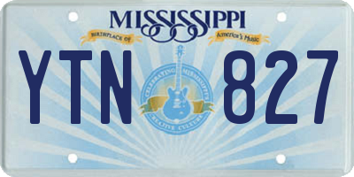 MS license plate YTN827