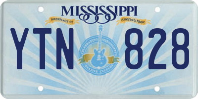 MS license plate YTN828