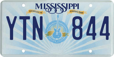 MS license plate YTN844