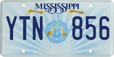 MS license plate YTN856