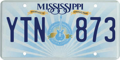 MS license plate YTN873