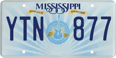 MS license plate YTN877