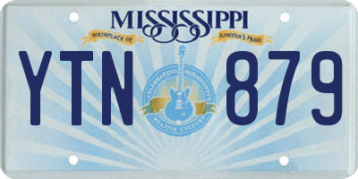 MS license plate YTN879