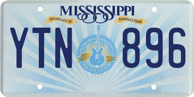 MS license plate YTN896