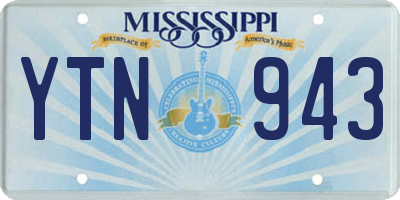 MS license plate YTN943