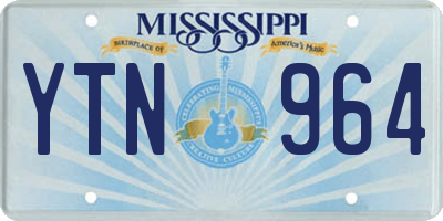 MS license plate YTN964