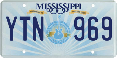 MS license plate YTN969