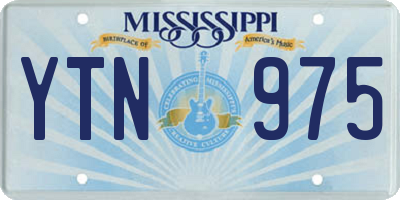 MS license plate YTN975
