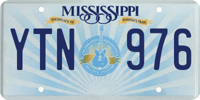 MS license plate YTN976