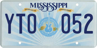 MS license plate YTO052