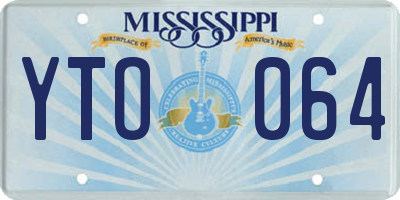 MS license plate YTO064