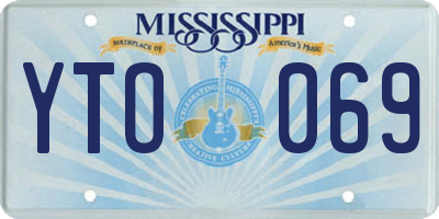 MS license plate YTO069