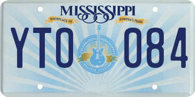 MS license plate YTO084