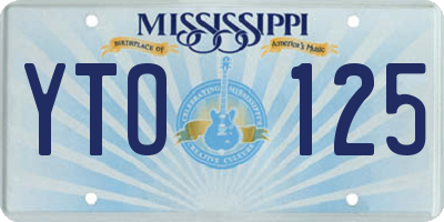 MS license plate YTO125