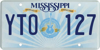 MS license plate YTO127