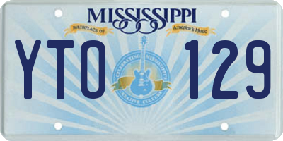 MS license plate YTO129