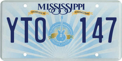 MS license plate YTO147