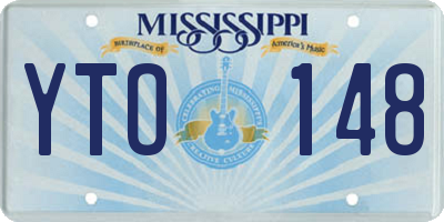 MS license plate YTO148