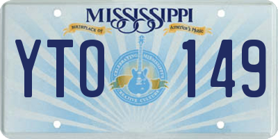MS license plate YTO149