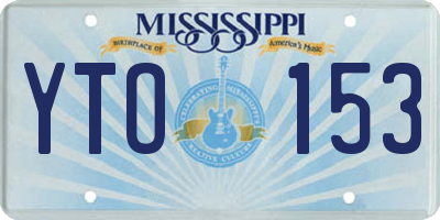 MS license plate YTO153